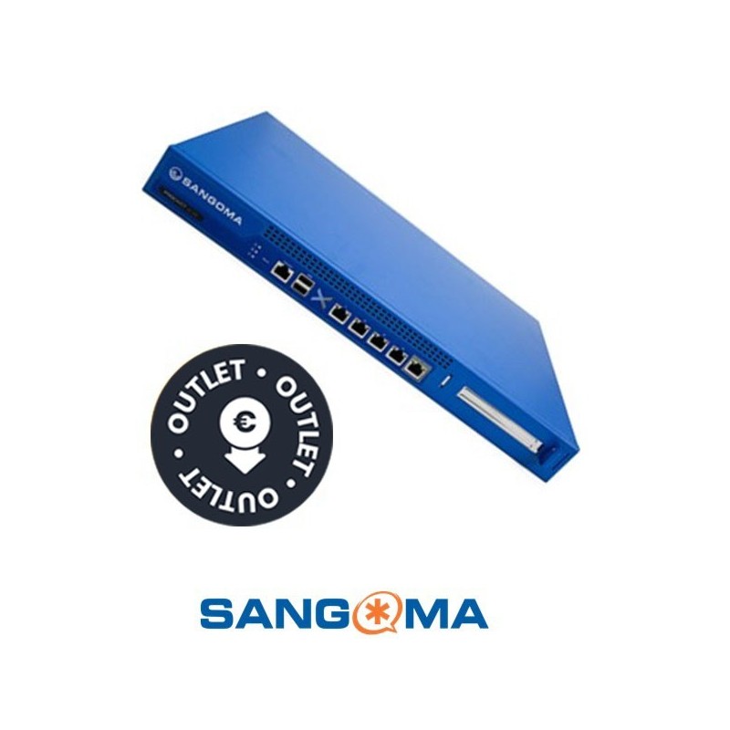 Sangoma PBXACT Appliance 100 In this configuration this system will support up to 100 user extensions  OUTLET  Unidades limitadas  3 meses garantía