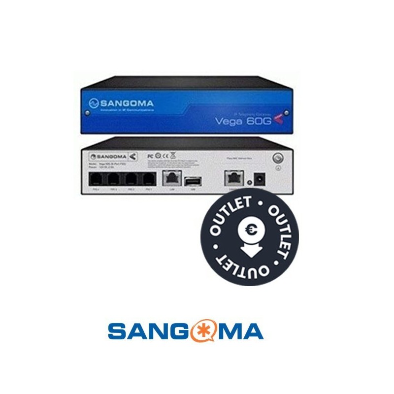Sangoma Vega 60 4 FXS VEGA60G0400  OUTLET  Unidades Limitadas 3 meses garantía