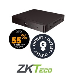 ZKTeco NVR 4CH CON POE 1 BAHÍA MAX  Unidades limitadas consultar 1 Bahía Max Resolución 8MPX 48 Mbps Audio INOUT  No incluye HDD  OUTLET  Stock Out