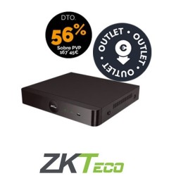 ZKTeco NVR 8CH con POE  Unidades limitadas consultar 1 Bahía Max Resolución 8MPX 60 Mbps Audio INOUT  No incluye HDD  OUTLET
