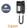 Teléfono Góndola Gigaset Desk 200 Negro, Sobremesa o Pared con 10 teclas de marcación rápida.