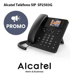 Teléfono Alcatel SIP SP2503G 4 cuentas SIP Pantalla Color 28 8 Teclas Programables 2 puertos Ethernet Gigabit