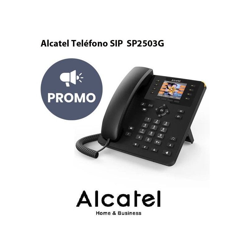 Teléfono Alcatel SIP SP2503G 4 cuentas SIP Pantalla Color 28 8 Teclas Programables 2 puertos Ethernet Gigabit