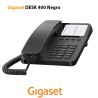 Teléfono Sobremesa Gigaset Desk 400 Negro 10 teclas de marcación rápida y 4 directa Tecla Mute Montaje sobremesa y Mural