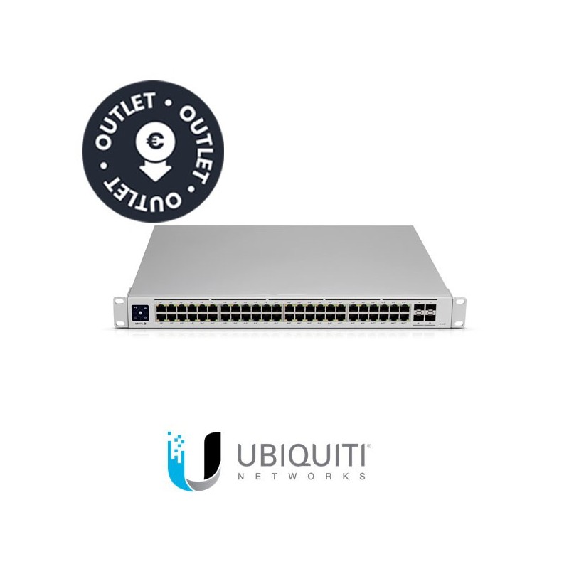 Ubiquiti UniFi Gigabit Switch con 48 puertos capa 2 y capa 3 Incluye autosensing 8023at PoE y 8023bt PoE 40 puertos PoE y 8 puertos PoE RJ45 STOCK OUT  Precio valido para unidades en stock