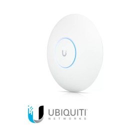 Ubiquiti U6 Punto de acceso WiFi6 2x2 Compatible con bandas 24 y 5GHz Alimentación por puerto GbE POE RJ45 Opera entre 30 y 60 C