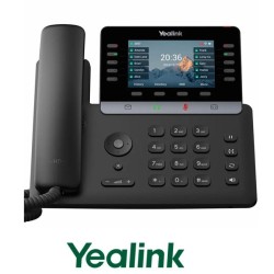 Teléfono Sobremesa IP Yealink T74U PoE sin Alimentador ,16 cuentas SIP, Pantalla Color 4,3", Bluetooth con Dongle. Sin Fuente Alimentación AC.