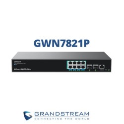 Switch POE GrandStream administrable de capa 3 con 8 puertos Gigabit y puertos SFP de 2 Gigabit