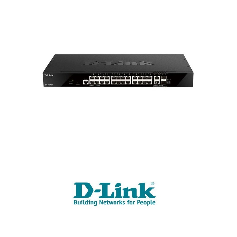 Switch Dlink Switch  24 x Gigabit Ports 2 x 10GBaseT Ports and 2 x 10G SFP Ports Smart Pro Manag