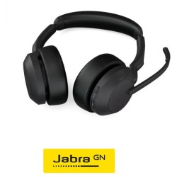 Auricular Jabra Bluetooth Evolve2 55 Binaural con Dongle USB C