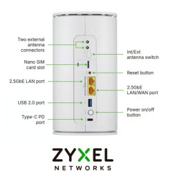 Router Interior Zyxel FWA515 5G NR Indoor Router