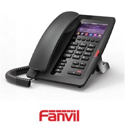 Teléfono IP FANVIL H5 Negro, 1 Cuenta SIP, Pantalla Color 3,5", 6 Teclas Programables. Sin Fuente Alimentación AC