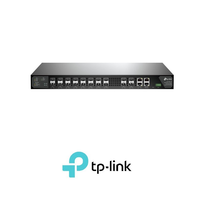OLT TpLink GPON de 16 puertos Chipset Broadcom, Especificaciones 16 puertos SFP GPON 4 puertos uplink SFP de 10 Gbps
