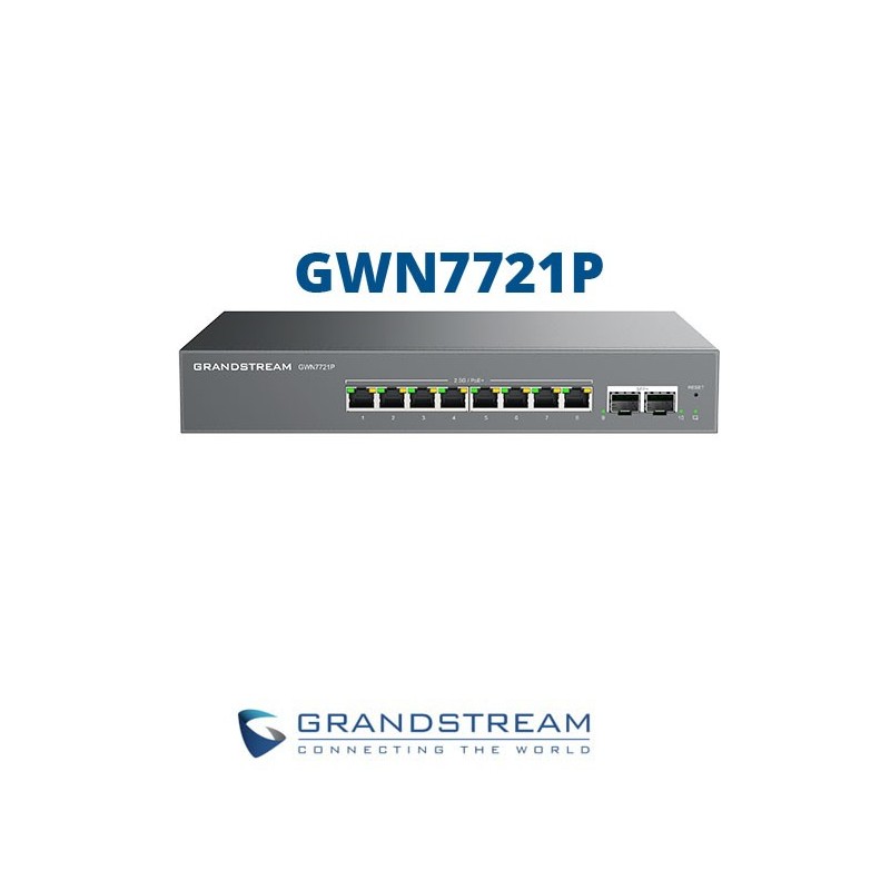Switch GrandStream 8 puertos Layer 2 Cloud Managed GbE RJ45 4x PoEPoE