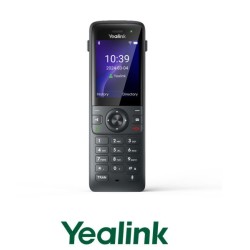 Teléfono Inalámbrico WiFi Yealink AX83H WiFi6, 4 Cuentas SIP, Bluetooth 5.0, Pantalla Color 2.4", Conector Auriculares.