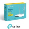 Punto Acceso WiFi TpLink 300 Mbps a 24 GHz 80211bgn 1 puerto de 10/100 Mbps, compatible con PoE pasivo, AP cliente puente repetidor SSID múltiple 2 antenas fijas.