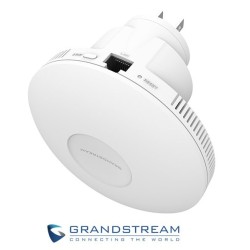 Punto de Acceso y Extensor GrandStream GWN7660EM WiFi6 2x2 AX3000 doble banda Mesh AP with interchangeable AC power plug 1 puerto Gigabite