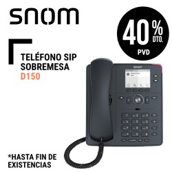 Teléfono SIP Sobremesa Snom D150