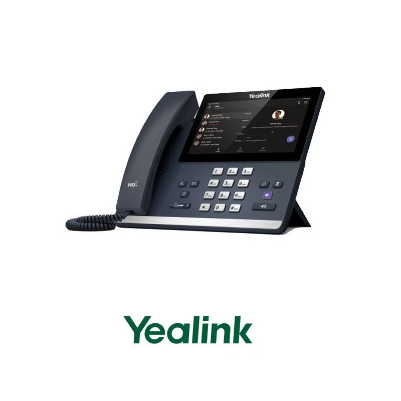 Teléfono IP Yealink MP56 E2 Teams Edition Sin Fuente Alimentación Android 13 PoE Gigabit Switch Bluetooth 4.2 Wifi 2,4 GHz5 GHz 1 Puerto USB, SIN Fuente Alimentación