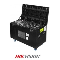 Cabinet Hikvision rental de exterior Pitch 2,9mm, Dimensiones 500x500mm, Brillo 4500, Mantenimiento Trasero.