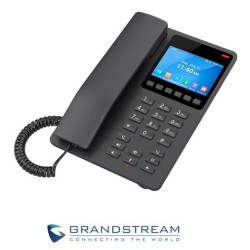 Teléfono Hotel GrandStream GHP631 Negro 2 Líneas Sip 10 Teclas Marcación rápida y 6 Teclas Programables. Sin Fuente Alimentación AC