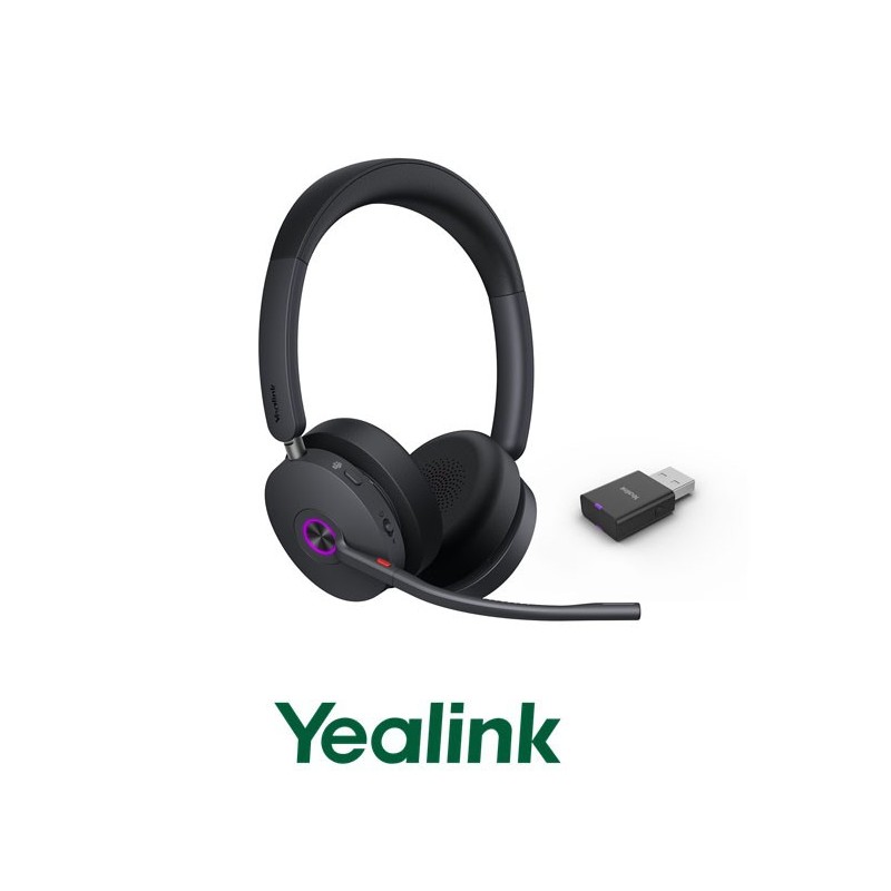 Auricular Inalámbrico DECT Yealink WH68 Hybrid  Binaural USB A Versión Teams