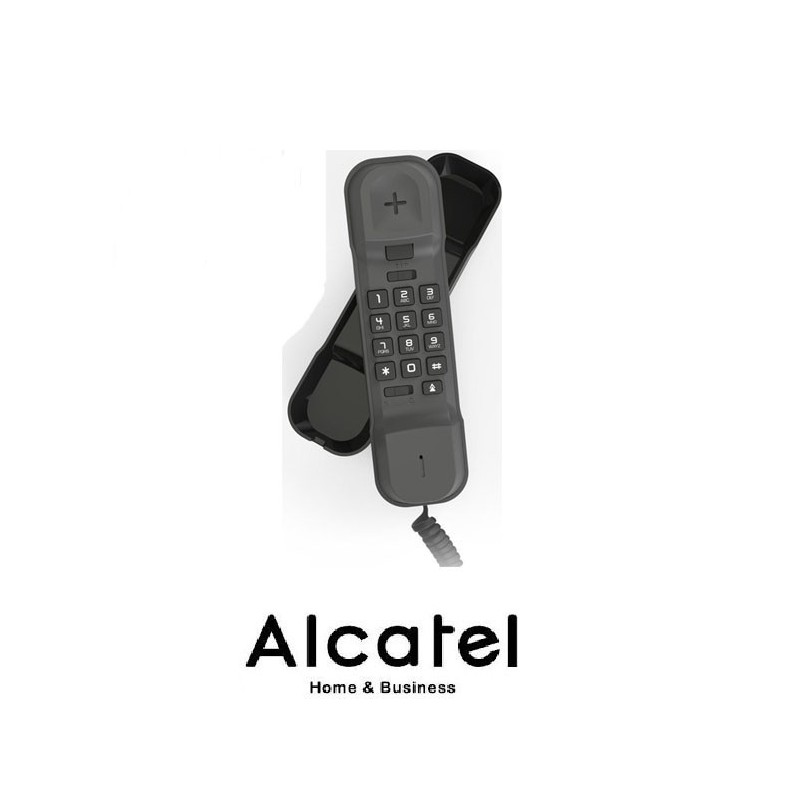 Teléfono Analógico Alcatel Temporis T06 Negro Montaje sobremesa y mural