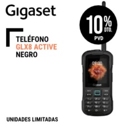 Teléfono Movil Robusto Gigaset GLX8 ACTIVE NEGRO IP68 Walkei-Talkie Dual SIM Bluetooth.