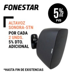 Altavoz Fonestar 5 para linea de 100v Disponibles en Blanco o Negro IP66  40Wrms