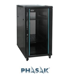 Armario Rack 19" Phasak Pro 22U  600x600 MONTADO Altura Ext. 1140 mm (984mm Int.) PHO 6622