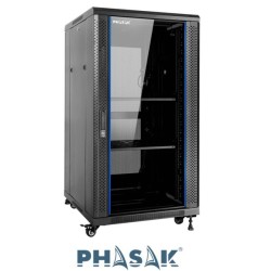 Armario Rack 19" Phasak Pro 22U  600x800 MONTADO Altura Ext. 1100mm  (984mm Int.) PHO 6822