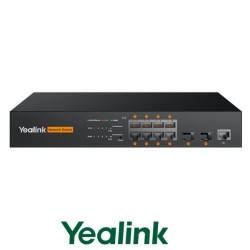 Yealink RCH80 Conmutador AV administrado basado en web L2+ de 8 puertos Diseñado específicamente para entornos profesionales de AV sobre IP.