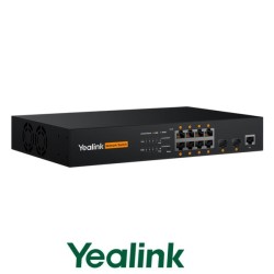 Yealink RCH80 Conmutador AV administrado basado en web L2+ de 8 puertos Diseñado específicamente para entornos profesionales de AV sobre IP.