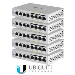 Ubiquiti UniFi Switch 8 Port 60W 5 Pack Power Supply Included.