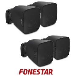 Conjunto Fonestar de sonorización de sala Compuesto Amplificador MAX-240Z,  Altavoz SONORA-3TN  4 unidades y Subwoofer POWERBASS-8TN.