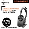Auricular Poly Voyager FOCUS 2 UC USB C, Adaptador USB C, USB A Microsoft CON Soporte Carga.