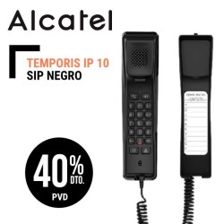 Teléfono Alcatel Temporis IP 10 SIP Negro 2 Cuentas SIP Montaje Mural
