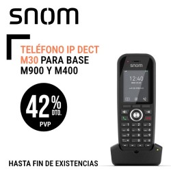 Teléfono Inalámbrico IP DECT Snom M30 para base M900 y M400