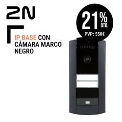 2N IP Base con cámara marco negro
