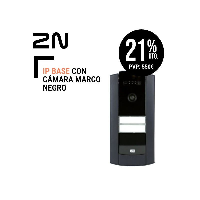 2N IP Base con cámara marco negro