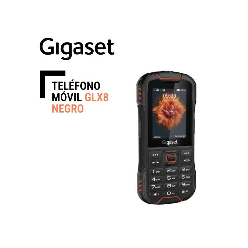 Teléfono Movil Gigaset GLX8 NEGRO IP68 pantalla 2,4" Bluetooth