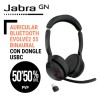 Auricular Jabra Bluetooth Evolve2 55 Binaural con Dongle USB-C Versión Micrososft
