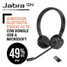 Auricular Bluetooth Jabra Evolve 65 TE con Dongle USB A Microsoft Binaural Conector de Carga USB C SIN Base de Carga