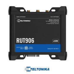 Teltonika Router 4G Industrial - 4 puertos Ethernet RJ45 Fast Ethernet - Dual SIM 4G (LTE) Cat 4 hasta 150Mbps - 3x Entrada + 3x Salida Digital + RS232 + RS485 - Wi-Fi 802.11b/g/n 2.4GHz - Posicionamiento GNSS