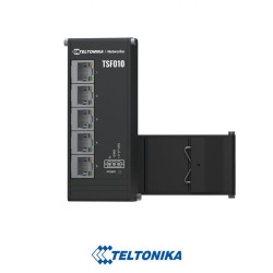 Teltonika Switch No gestionable Industrial - 5 puertos Ethernet RJ45 Fast Ethernet - Rugerizado Carcasa Aluminio Anodizado - Plug and Play - Alimentación DC 7 a 57V - Led de Estado