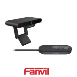Kit de presentacion Inalámbrico Fanvil CA200 Compatible con pantallas con HDMI inicio con una sola pulsación para compartir pantalla Inalámbrica hasta 4 dispositivos Plug and Play Acceso inalámbrico a cámara micrófono y Altavoz.