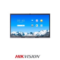Monitor Interactivo Hikvison 86", 4K, Android 14 (EDLA),  memory 8GB, build-in 128GB storage,  45 points infrared touch, Built-in 8 MP camera with AI function, and 8 microphone arrays