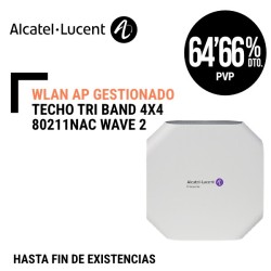 WLAN AP Alcatel Lucent Gestionado Techo Tri Band 4x4 80211nac Wave 2 Indoor Antenas Internas BLE interno 25 NBaseT