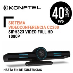 Sistema Videoconferrencia Konftel CC200 SIPH323 Video Full HD 1080p Sensor de cámara 4K Participantes en la conferencia hasta 6 personas