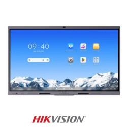 Monitor Interactivo Hikvison 75", 4K, Android 14 (EDLA),  memory 8GB, build-in 128GB storage,  45 points infrared touch, Built-in 8 MP camera with AI function, and 8 microphone arrays